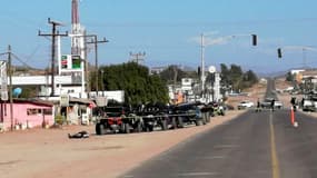 La scène de crime à Ensenada, au Mexique