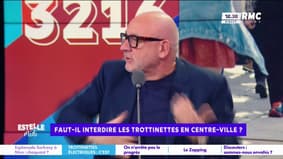 Interdire les trottinettes en centre-ville : "Les vélos et les trottinettes sur les trottoirs, je n'en peux plus", s'agace Fred Hermel