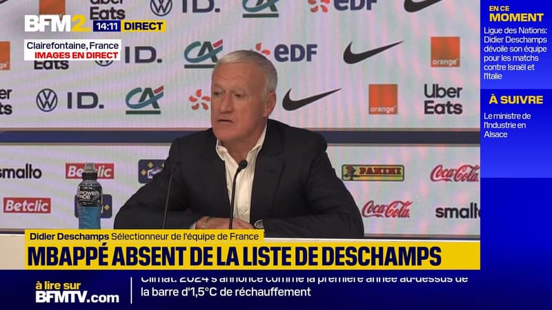 Ligue des Nations: Kylian Mbappé absent de la liste de Deschamps