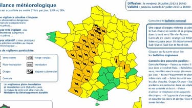 La vigilance orange pour les orages concerne 25 départements