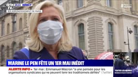 Marine Le Pen pense que "tout le monde devrait porter un masque dans l'espace public"