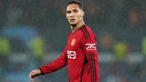 Antony avec Manchester United en octobre 2023