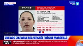 Une ado disparue recherchée près de Marseille
