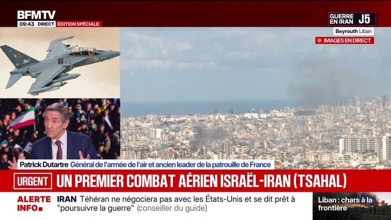 Guerre au Moyen-Orient: l'armée israélienne annonce avoir abattu un avion de chasse iranien