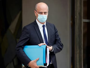 Le ministre de l'Education nationale Jean-Michel Blanquer, à l'issue du conseil des ministres du 30 juin 2021