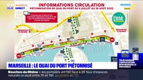 Marseille: le quai du Port piétonnisé