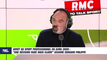 "Une décision rude mais claire", Edouard Philippe assume l'arrêt du sport pro en avril 2020