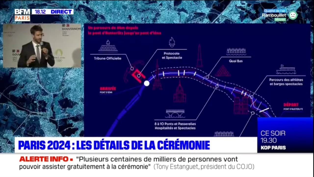 J.O 2024 à Paris une cérémonie d'ouverture sur la Seine