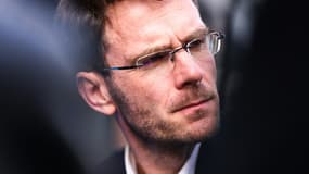Le maire de Rouen Nicolas Mayer-Rossignol, candidat à la tête du PS, le 14 janvier 2023 à Toulouse.
