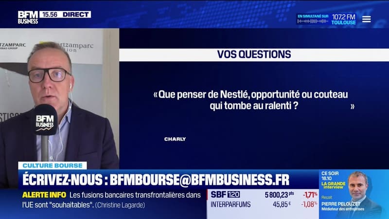 Culture Bourse : « Que penser de NESTLE, opportunité ou couteau qui tombe au ralenti ? » par Julie Cohen-Heurton thumbnail