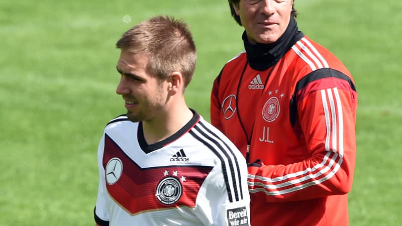 Philip Lahm et Joachim Löw