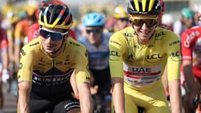 Primoz Roglic et Tadej Pogacar