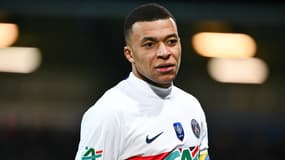 Kylian Mbappé avec le PSG en Coupe de France, 7 janvier 2024