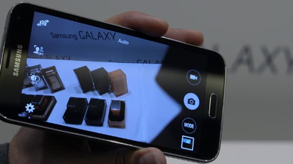 Le Samsung Galaxy S5 présenté le 24 février 2014.
