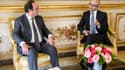 François Hollande recevant le patron de Microsoft Satya Nadella