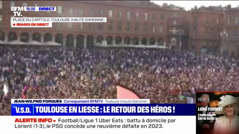 Toulouse en liesse pour le retour des héros du TFC