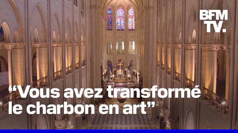 Notre-Dame de Paris: l'intégrale de la visite d'Emmanuel Macron dans la cathédrale restaurée