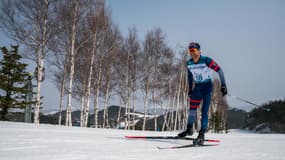 Benjamin Daviet lors des Jeux paralympiques de 2018