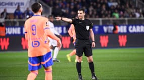 Jérémy STINAT lors du match Auxerre-OM, le 22/02/2025