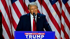 Donald Trump a revendiqué sa victoire sur Kamala Harris lors d'une prise de parole à West Palm Beach Convention Center à West Palm Beach, en Floride, le 6 novembre 2024