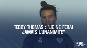 Racing 92: "Je ne ferai jamais l’unanimité", assure Teddy Thomas