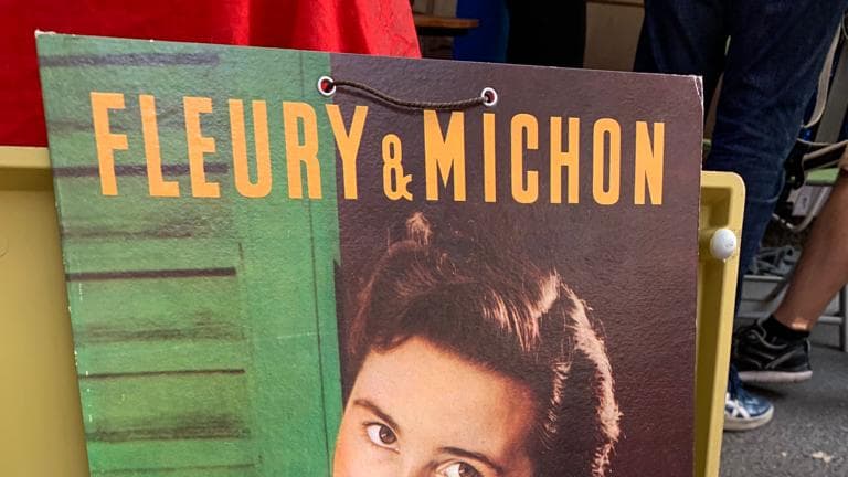 Une ancien publicité de la marque Fleury Michon, boulevard Louis 14, lors de la braderie de Lille. Une ancien publicité de la marque Fleury Michon, boulevard Louis 14, lors de la braderie de Lille.