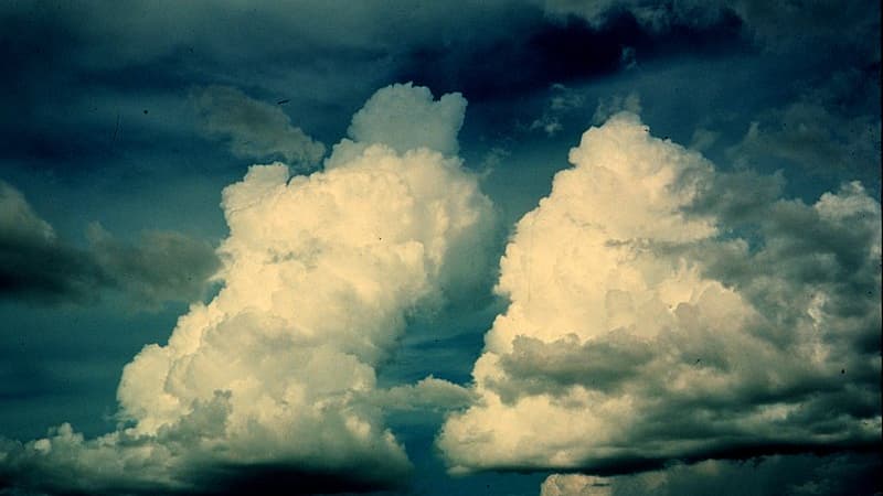 Un cumulus congestus au-dessus la Floride photographié en août 1978. Un cumulus congestus au-dessus la Floride photographié en août 1978.
