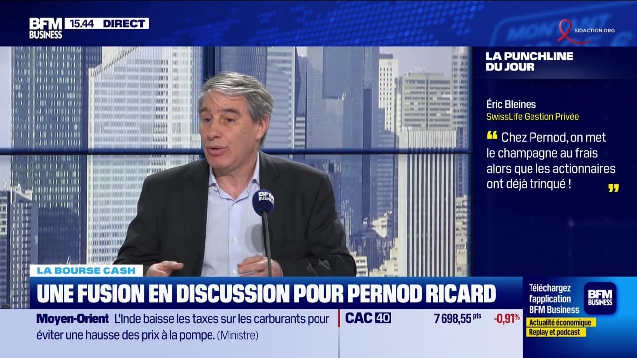 La bourse cash : "Chez Pernod, on met le champagne au frais alors que les actionnaires ont déjà trinqué !" - 27/03