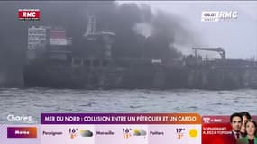 Mer du Nord: inquiétude après la collision entre un cargo et un pétrolier 