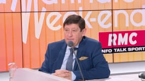 Patrick Kanner, président du groupe PS au Sénat, est l'invité de la Matinale week-end de RMC, le 12 mars 2023