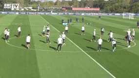 PSG : Bonne ambiance et mauvaise foi de Verratti à l'entraînement