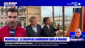 Marseille: le drapeau arménien hissé à la mairie
