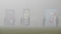 Le brouillard lors du match Clermont-Strasbourg, le 22 décembre 2021