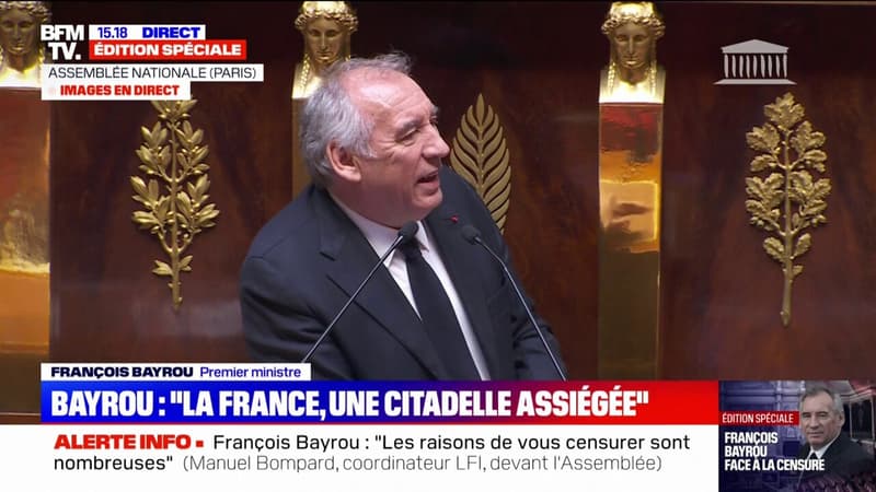 François Bayrou: Nous sommes, nous la France, en situation de citadelle assiégée