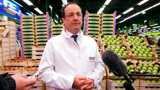François Hollande a voulu déminer le terrain ce matin à Rungis