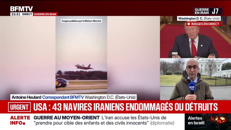 Les États-Unis affirment avoir endommagé ou détruit plusieurs navires iraniens