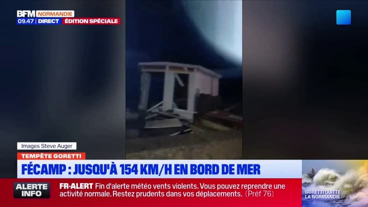 Tempête Goretti : d’importants dégâts sur le front de mer à Fécamp