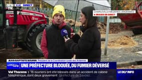 "On est dans une démocratie, non une dictature": du fumier déversé devant la préfecture des Ardennes par des agriculteurs de la Coordination rurale