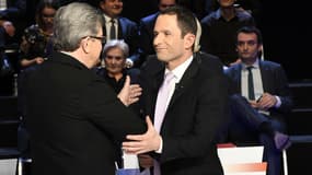 Benoît Hamon et Jean-Luc Mélenchon.