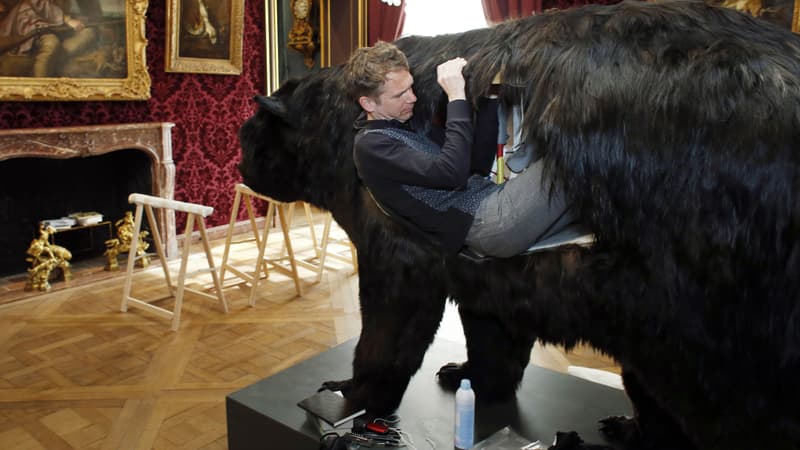 En 2014, Abraham Poincheval était resté 12 jours dans un ours naturalisé.