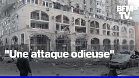 À Kiev, des frappes russes sur un bâtiment abritant des missions diplomatiques fait un mort et une dizaine de blessés 