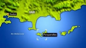 La localisation de l'île de Porquerolles où le jeune Pierre Barnes a disparu le 27 octobre 2012