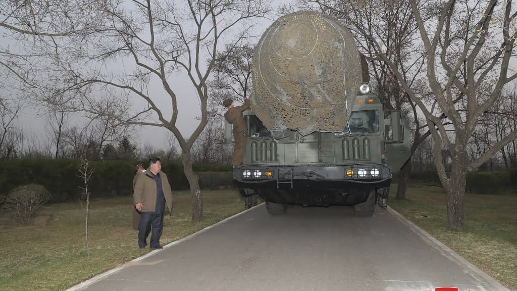 Le missile lancé par la Corée du Nord