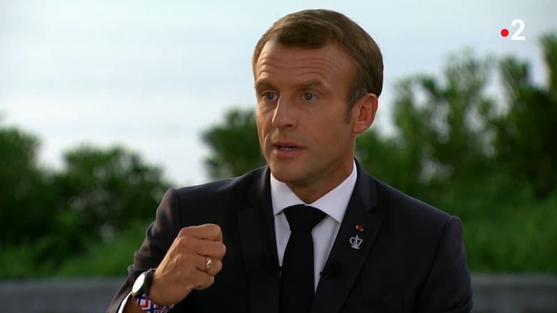 Emmanuel Macron au 20 heures de France 2 