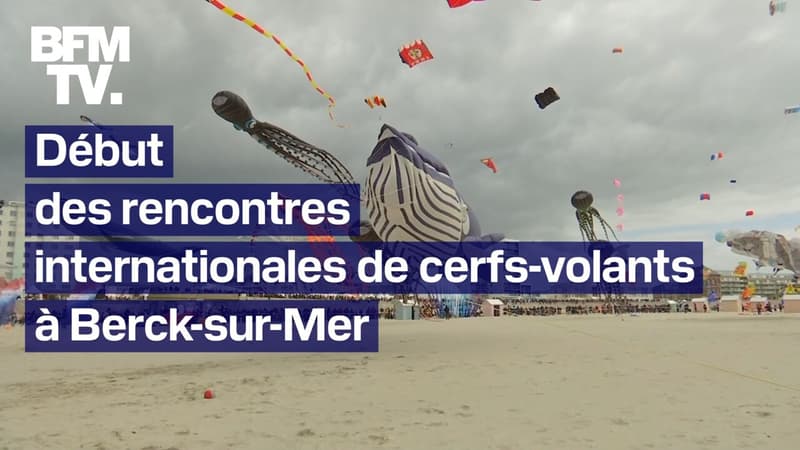 Les rencontres internationales de cerfs-volants débutent à Berck-sur-Mer
