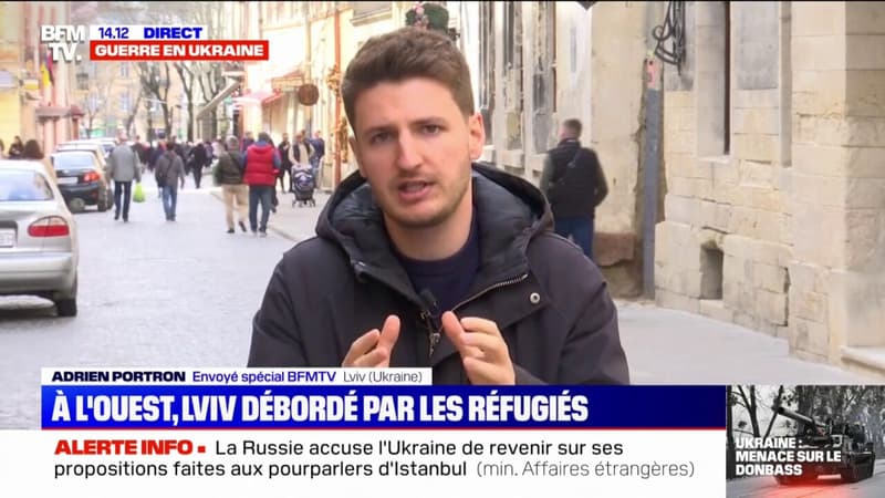 Guerre en Ukraine: à l'ouest, la ville de Lviv est débordée par les réfugiés