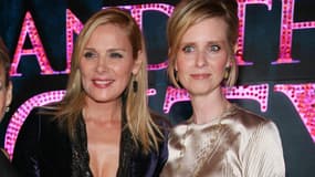 Kim Cattrall et Cynthia Nixon en septembre 2008