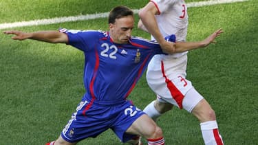 Ribéry contre la Suisse en 2006.