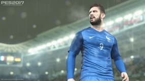 Qu'on l'aime ou non, Olivier Giroud est bien le fer de lance des Bleus dans PES 2017