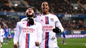 Cherki et Barcola avec l'OL, 4 février 2022